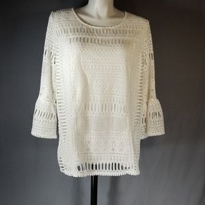 Used Alfani white top plus size 2X